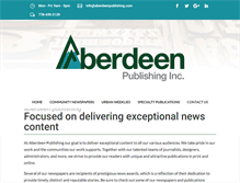 Tablet Screenshot of aberdeenpublishing.com